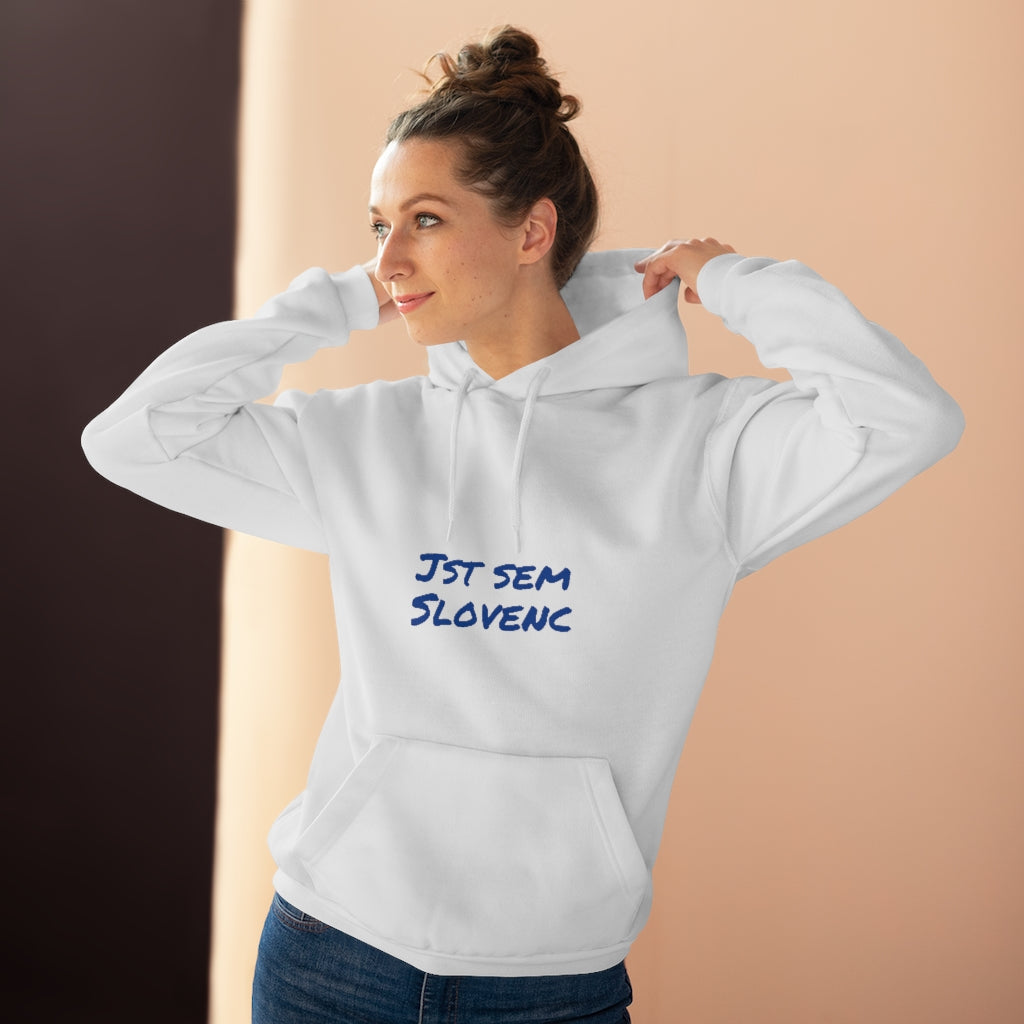 Unisex Pullover Hoodie with text "Jst sem slovenc" (shipping from Germny)