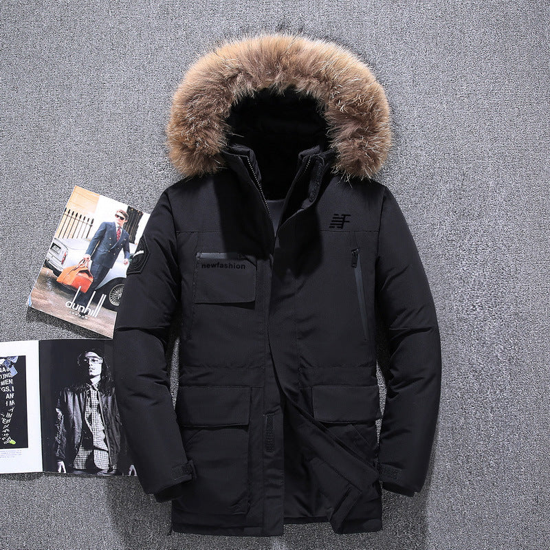 Thick men's down jacket