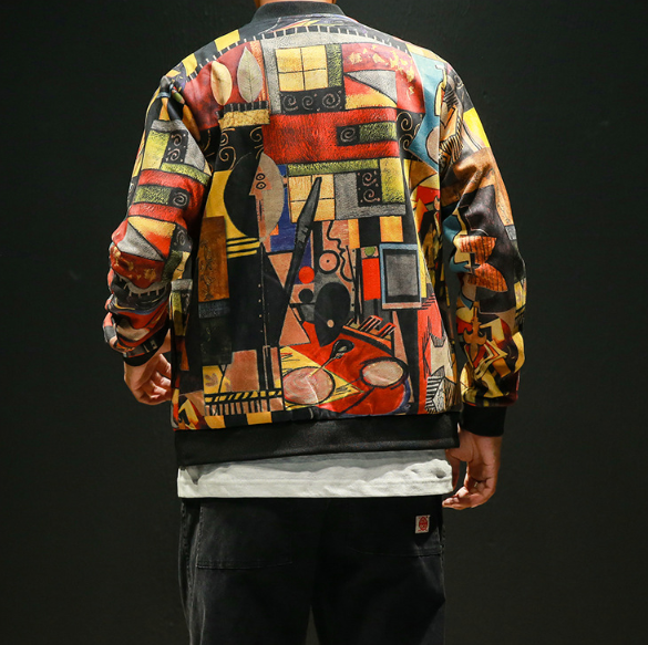 Men's Digital Print Jacket Jacket
