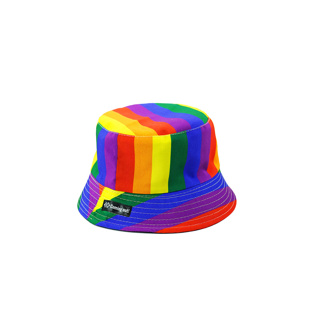 Fisherman Hat Six-color Rainbow Hat LGBT Basin