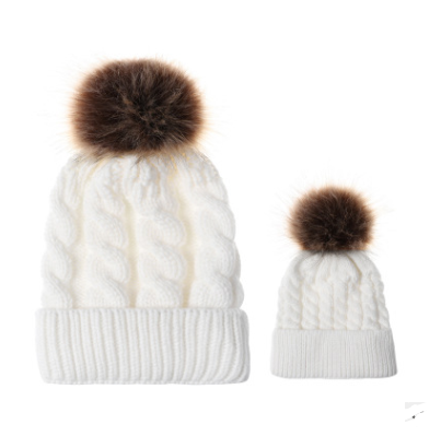 winter white hat