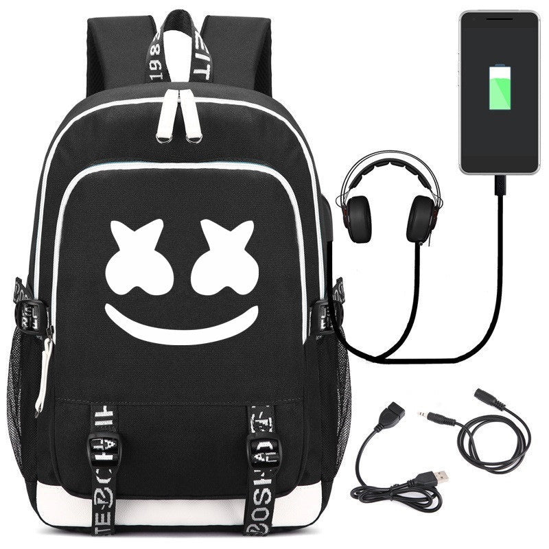 Fortnite Game Fortress Night Lens Backpack Student Bag Casual Bag USB Bag (shipping to US, Canada & Europe)