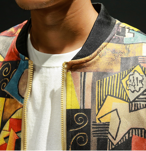 Men's Digital Print Jacket Jacket