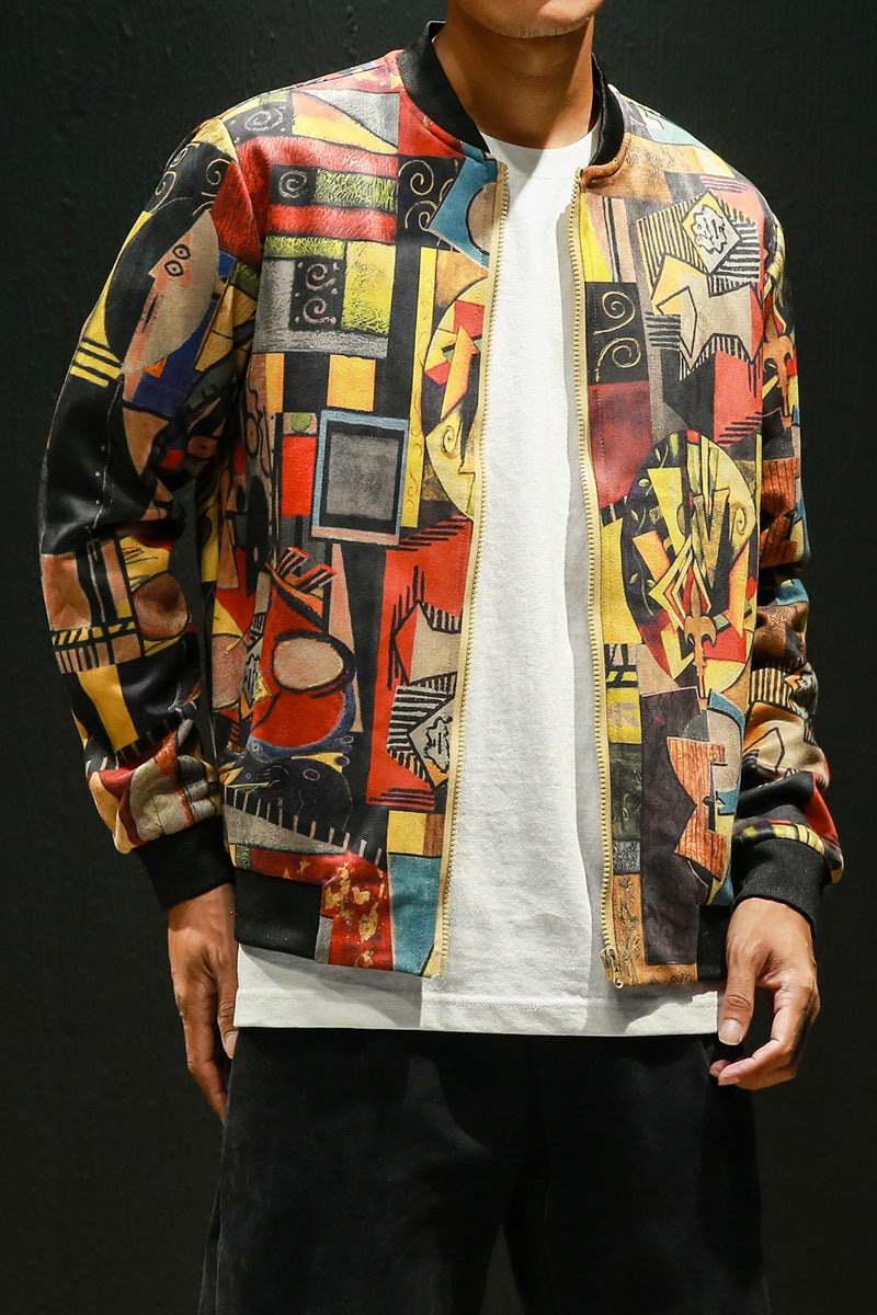 Men's Digital Print Jacket Jacket