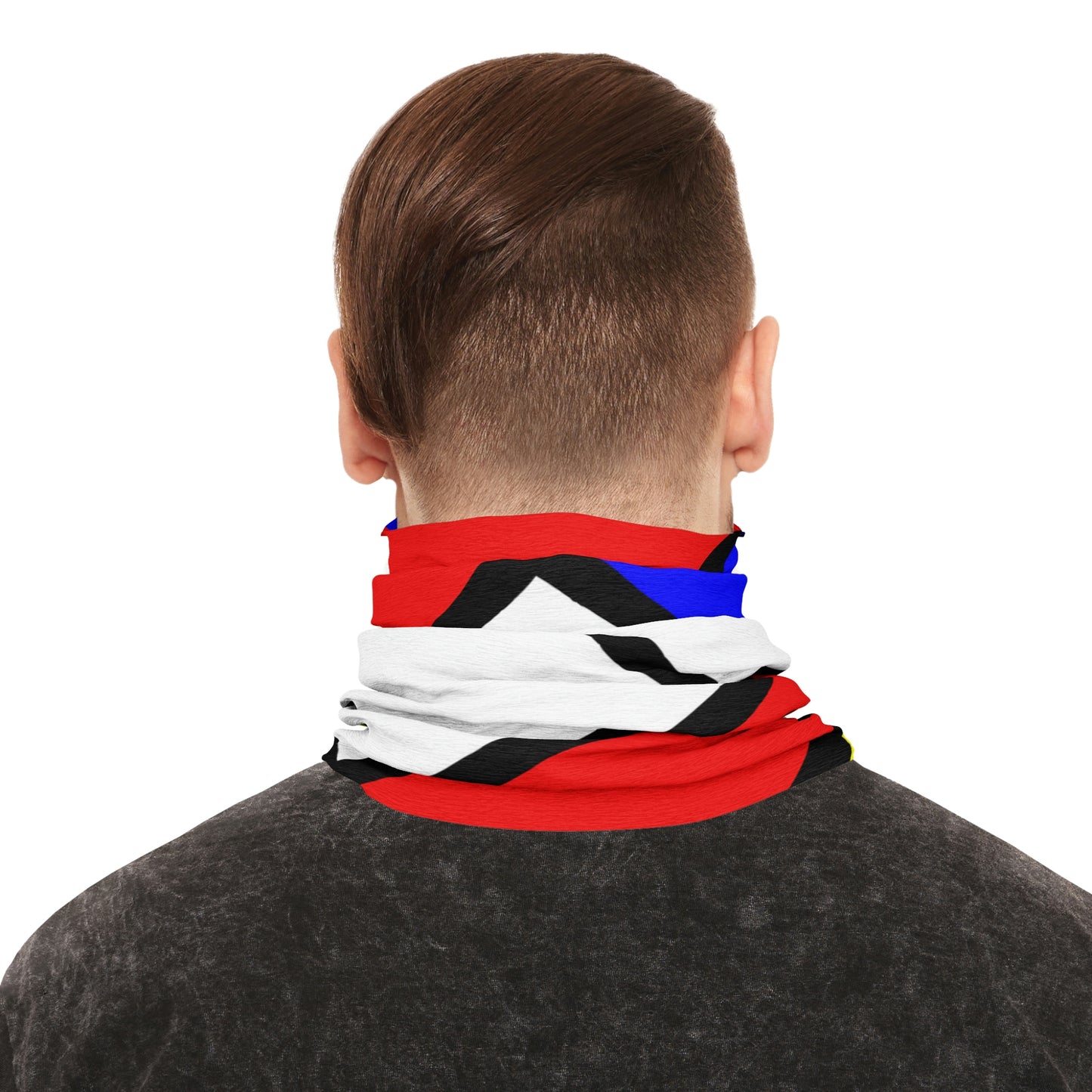 Tube Scarf with Mondrian design (shipping from Germany)