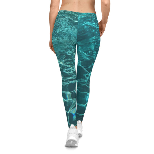 Women's Casual Leggings Women's with Turquoise colorful design