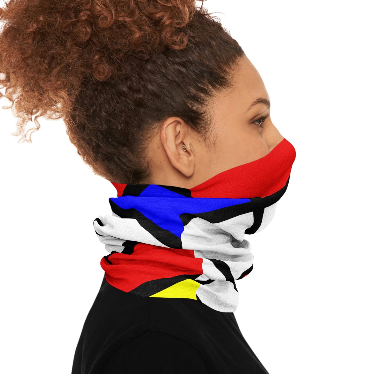 Tube Scarf with Mondrian design (shipping from Germany)