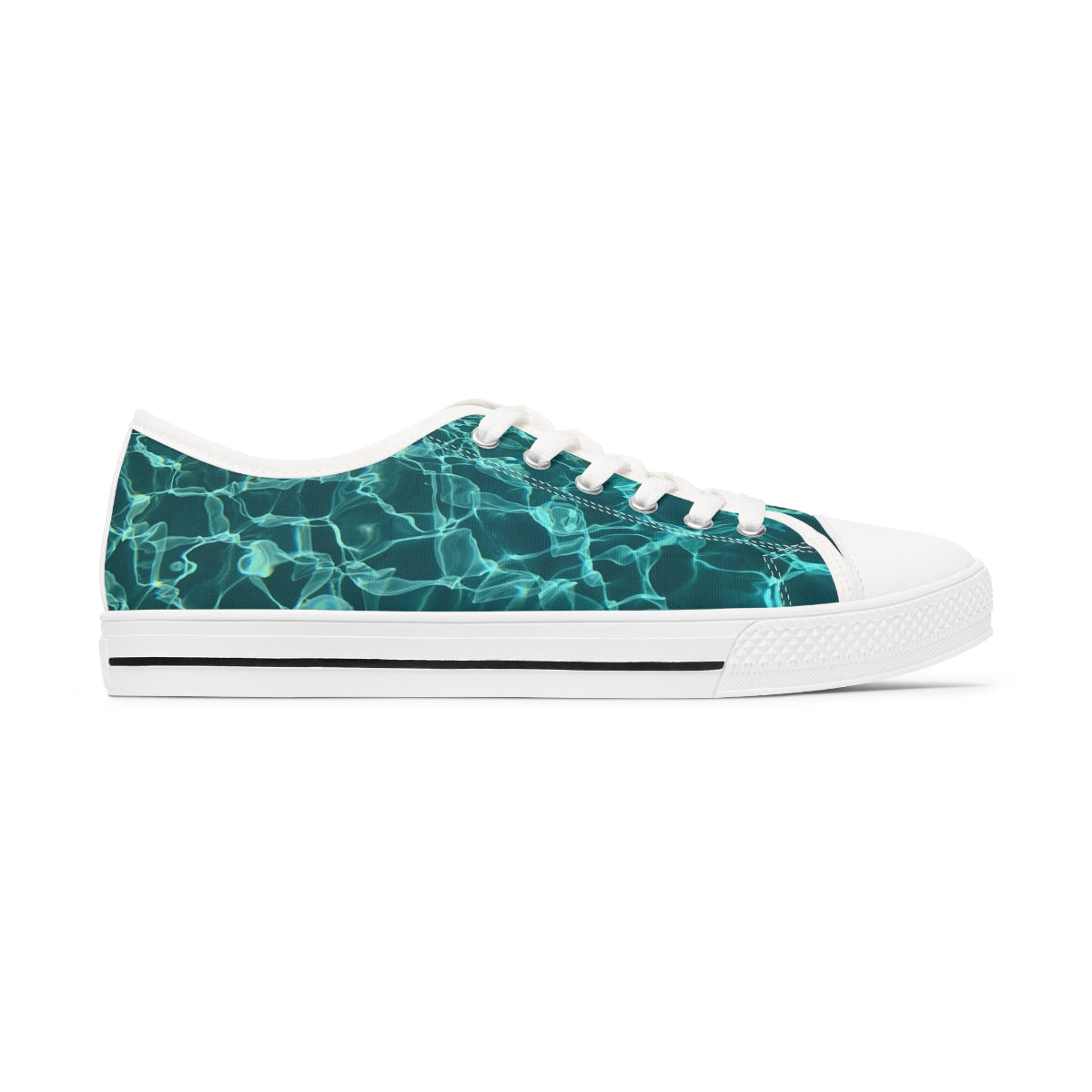 Women's Low Top Sneakers Turquoise color design