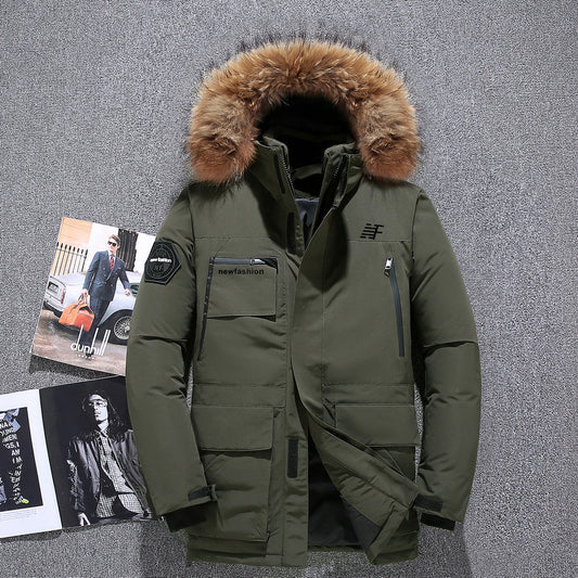 Thick men's down jacket
