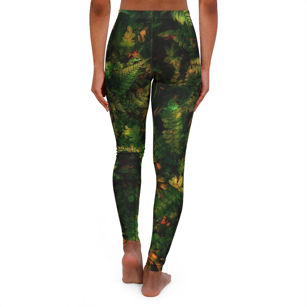 Women's Spandex Leggings with forest nature design (shipping to US, Canada & Europe)