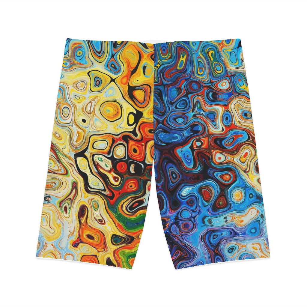 Women's Bike Shorts with colorful design (shipped to USA & Canada)