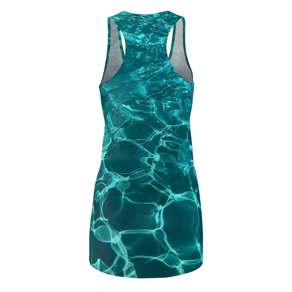 Women's Cut & Sew Racerback Dress with Turquoise color design