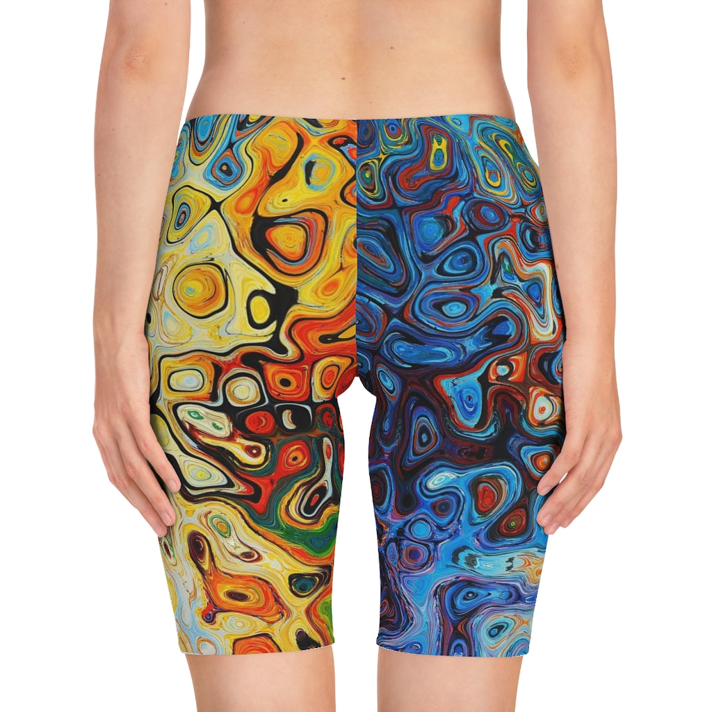 Women's Bike Shorts with colorful design (shipped to USA & Canada)