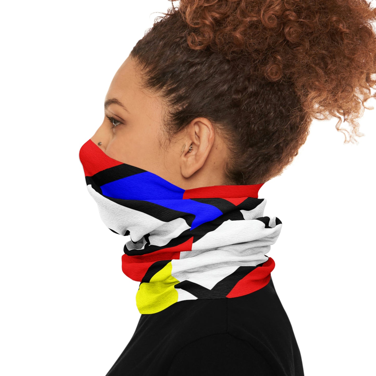 Tube Scarf with Mondrian design (shipping from Germany)