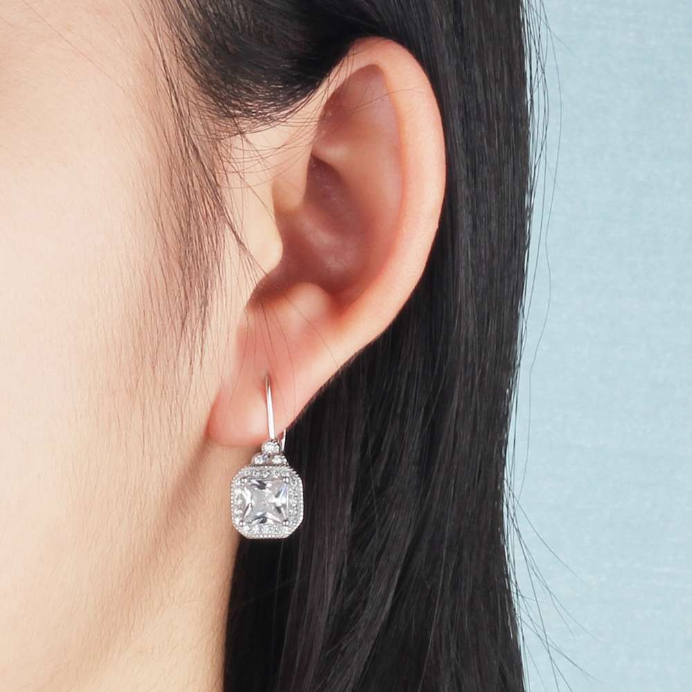 fashion silver earrings