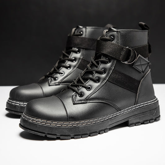 Men's high-top leather boots