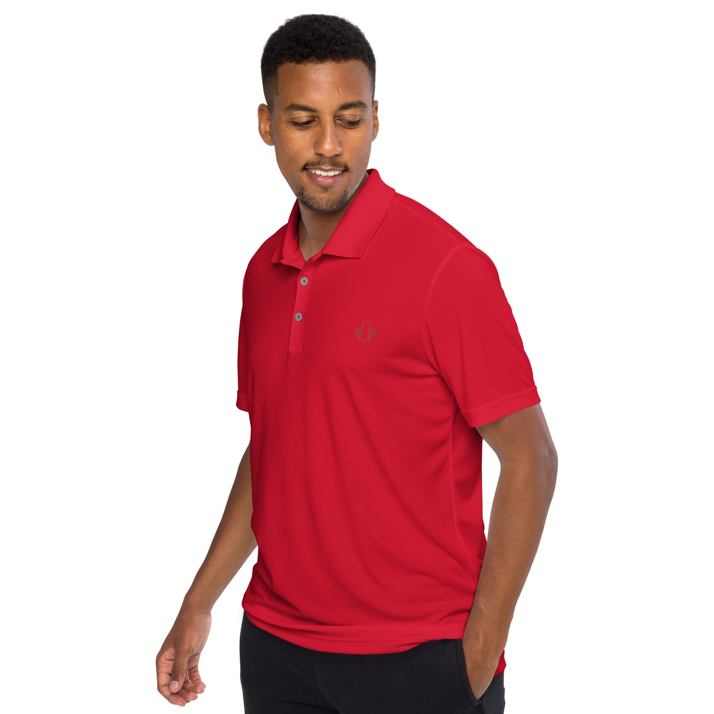 adidas performance polo shirt with Canada logo design