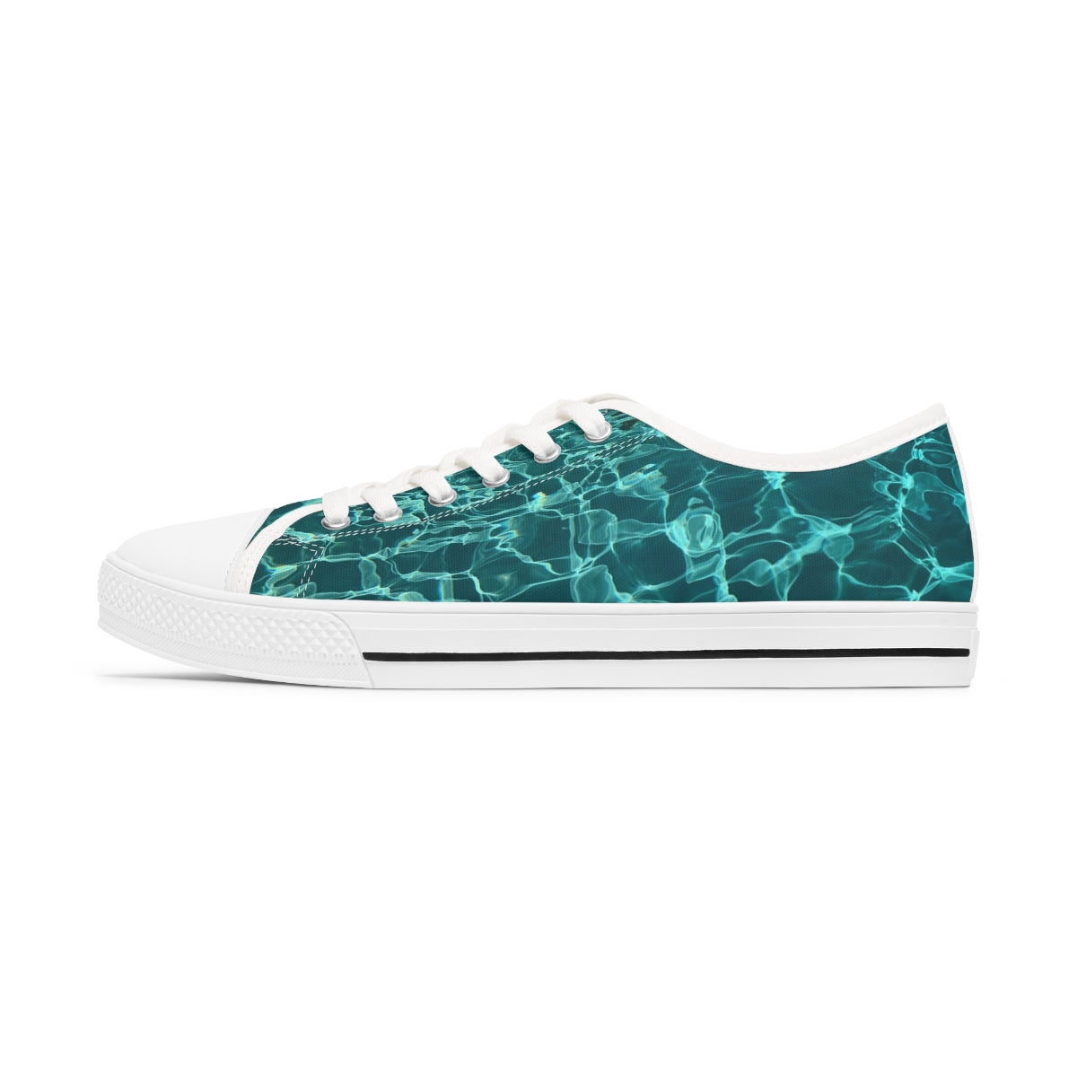 Women's Low Top Sneakers Turquoise color design