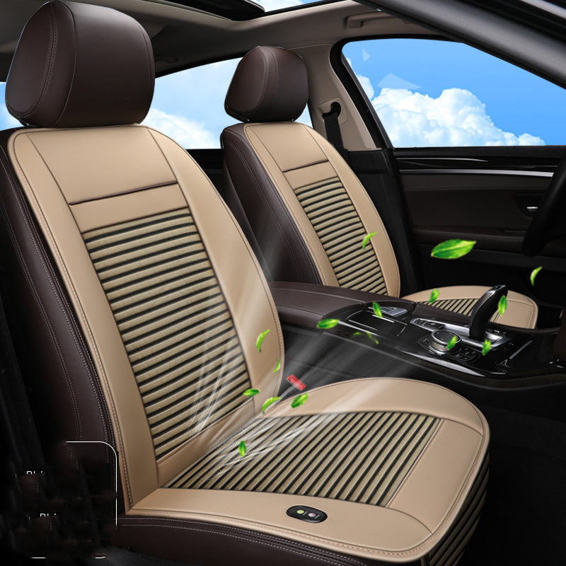 Blowing And Cooling Seat Cushion Car With Ice Silk