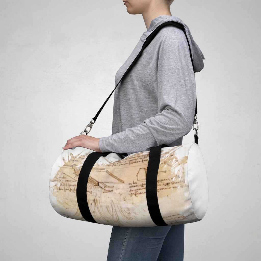 Duffel Bag with Leonardo da Vinci design (shipped to USA & Canada)