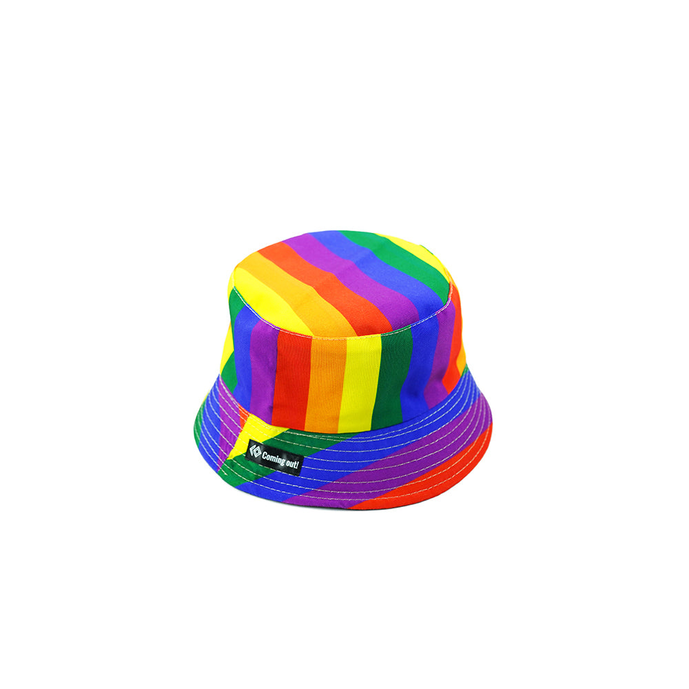 Fisherman Hat Six-color Rainbow Hat LGBT Basin