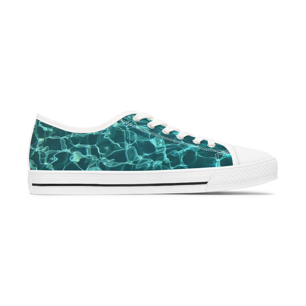 Women's Low Top Sneakers Turquoise color design
