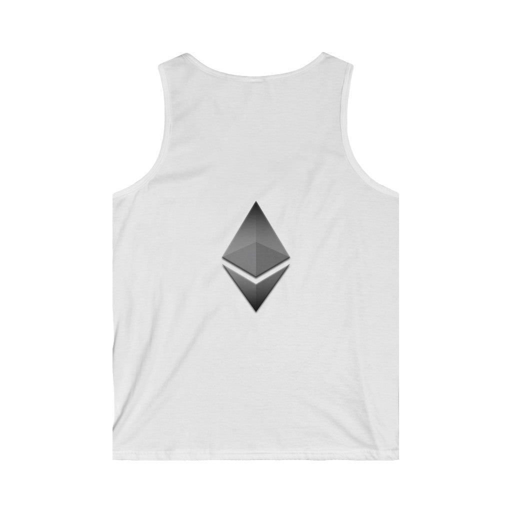 Men's Softstyle Tank Top with Ethereum Design (shipped to USA & Canada)