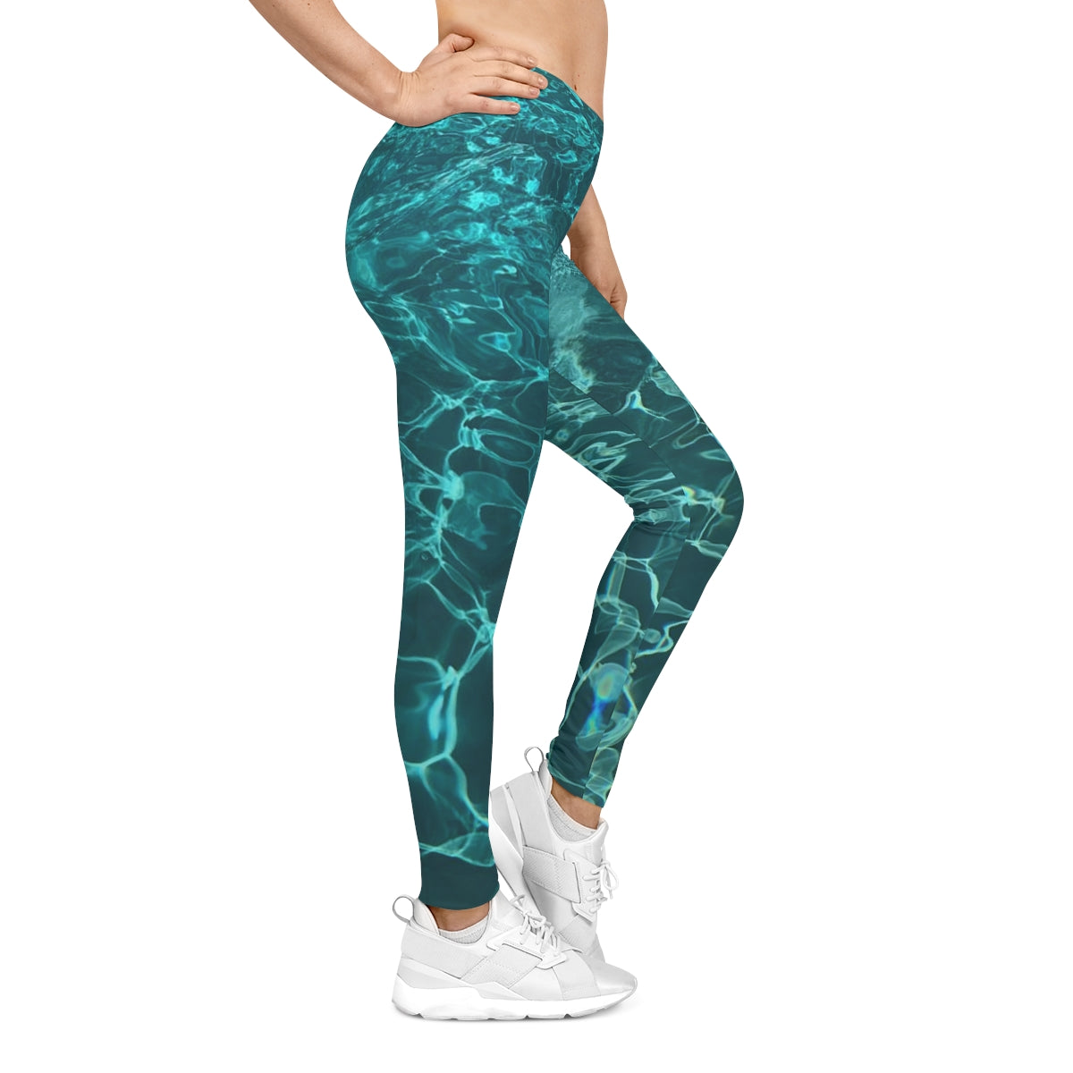 Women's Casual Leggings Women's with Turquoise colorful design