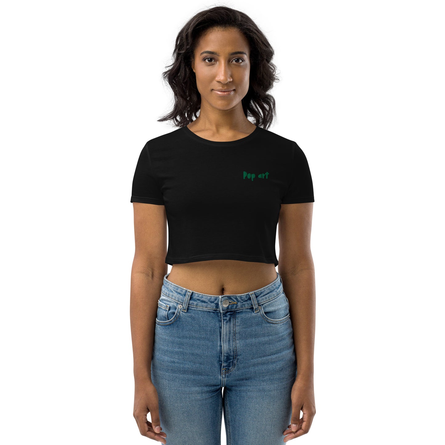 Organic Crop Top with Pop art design, by Vecteezy.com