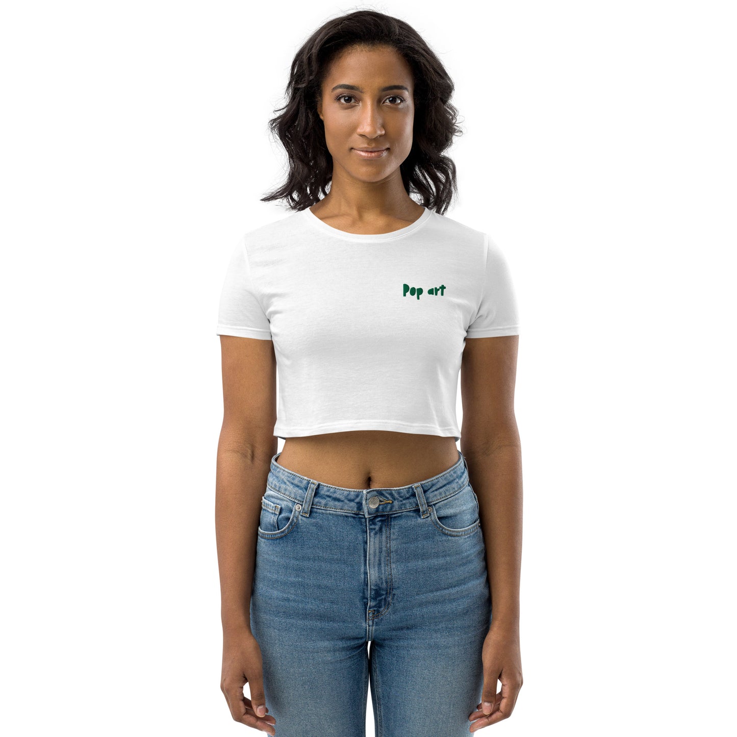 Organic Crop Top with Pop art design, by Vecteezy.com