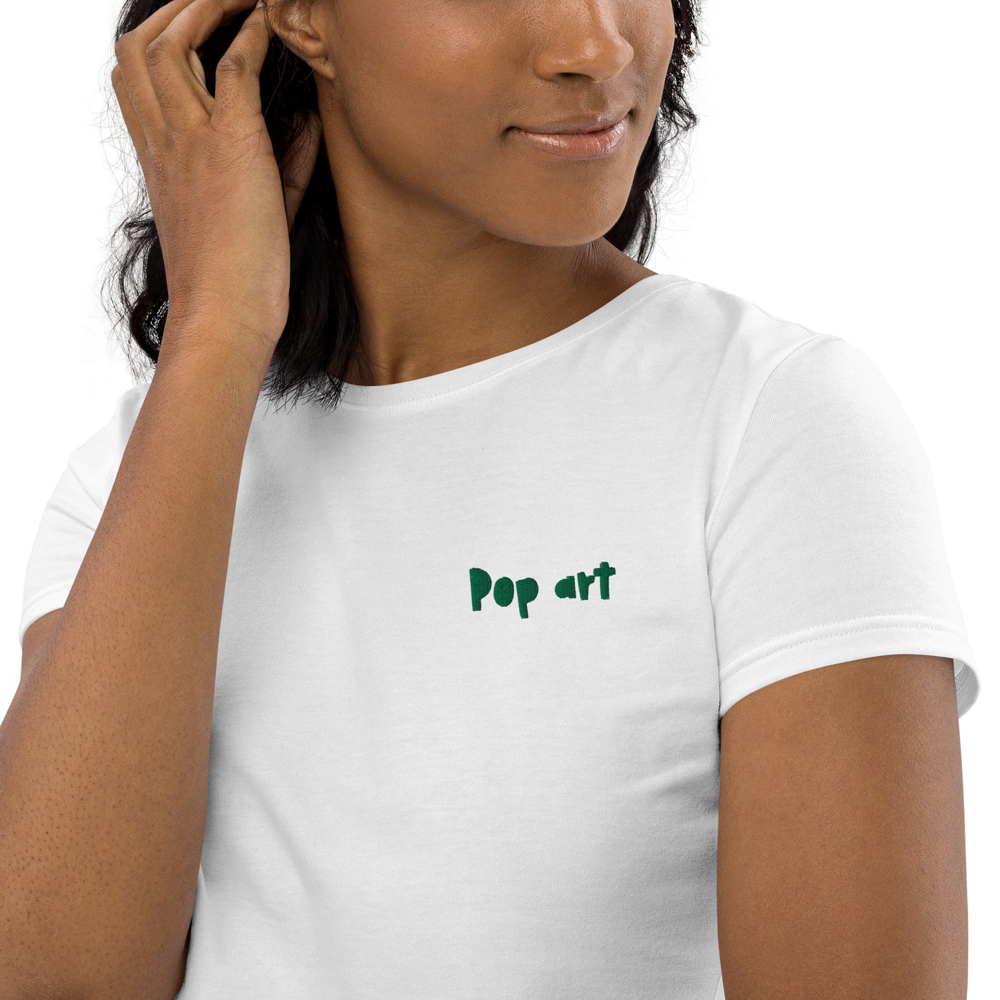 Organic Crop Top with Pop art design, by Vecteezy.com