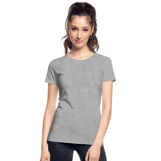 Women’s Premium Organic T-Shirt (shipping to Europe) - heather grey