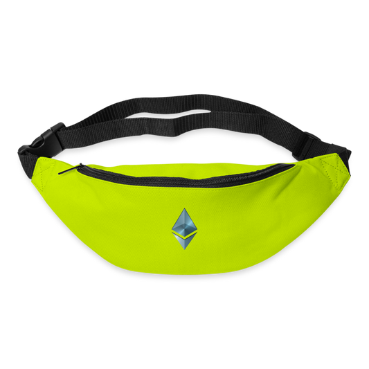 Bum bag with Ethereum logo design (shipping to Europe) - lime green