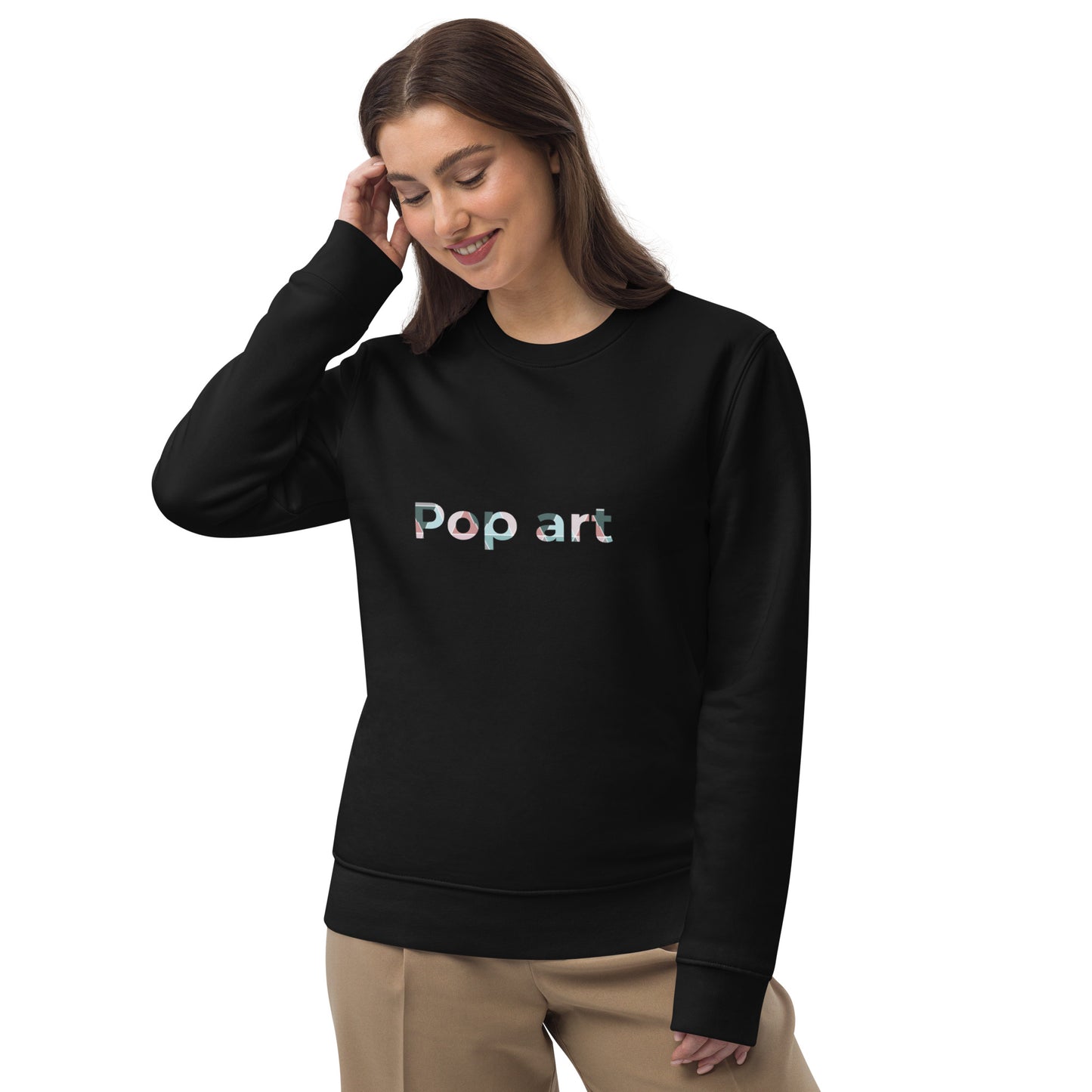 Unisex eco sweatshirt with Pop art design Vecteezy.com