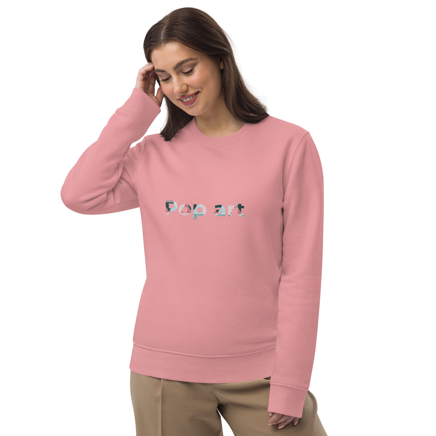 Unisex eco sweatshirt with Pop art design Vecteezy.com