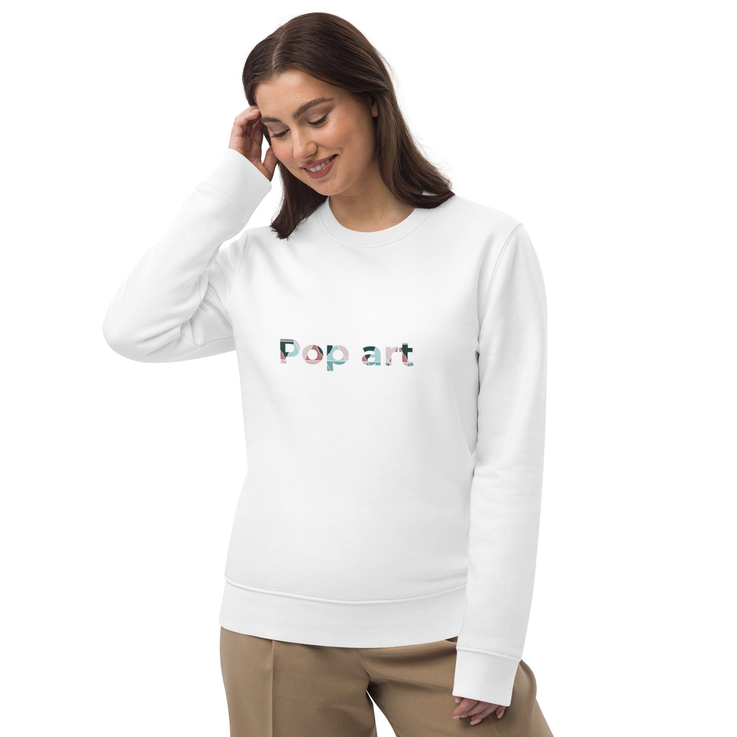 Unisex eco sweatshirt with Pop art design Vecteezy.com