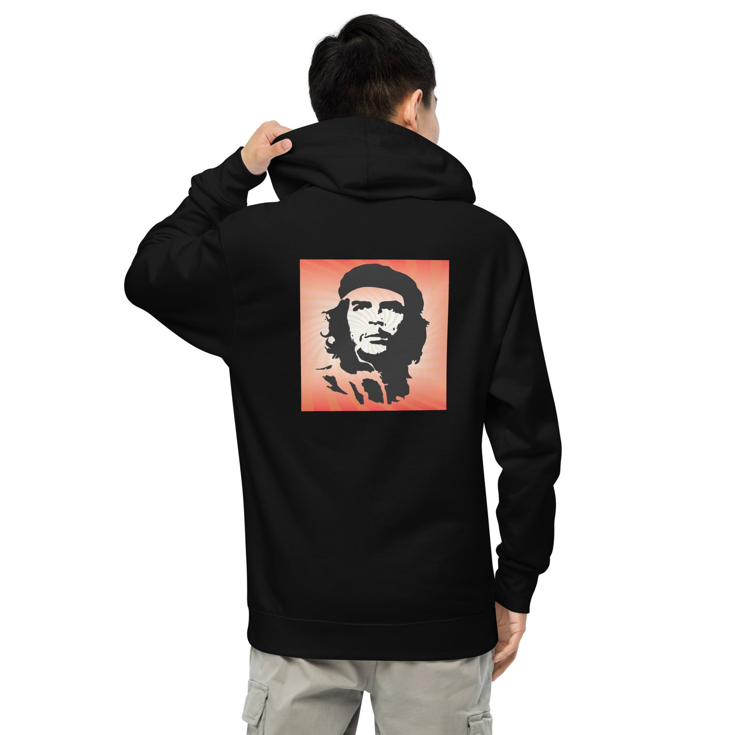 Unisex midweight hoodie with 1956 Cuban revolution design (sourced Vecteezy.com)