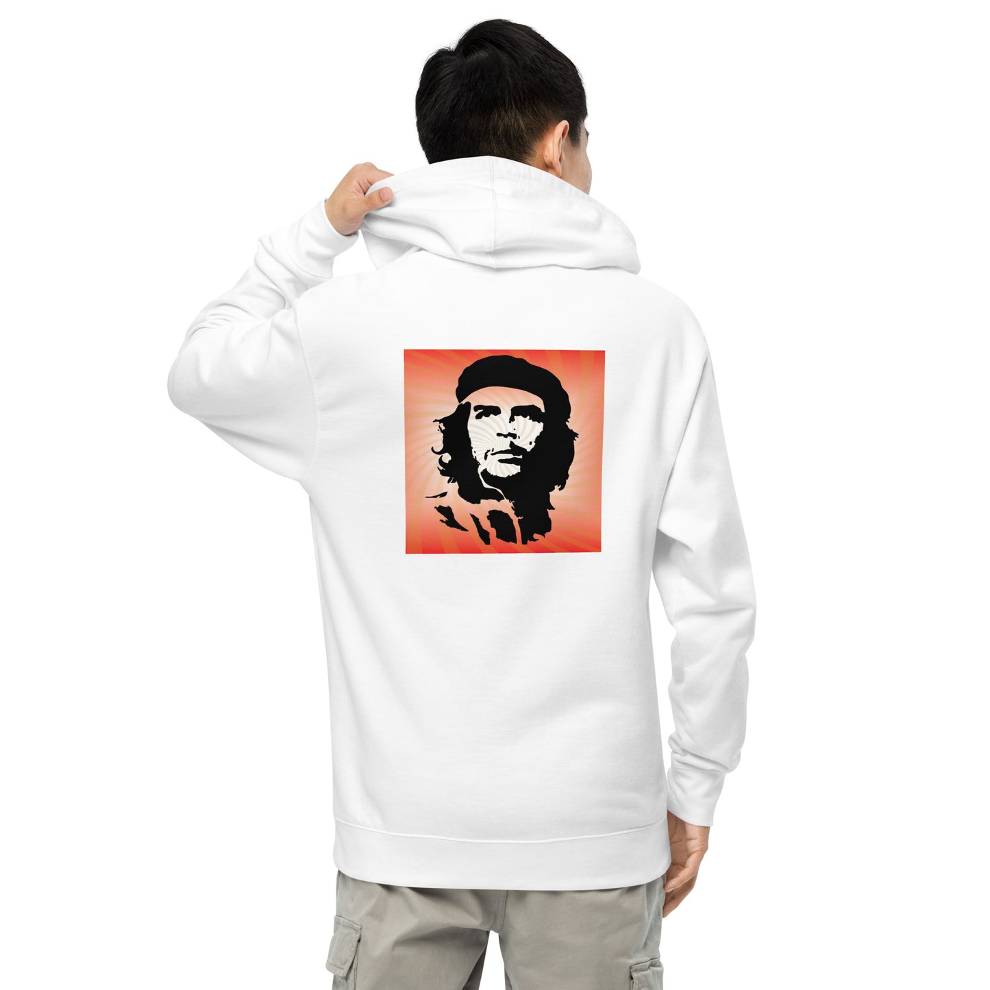 Unisex midweight hoodie with 1956 Cuban revolution design (sourced Vecteezy.com)