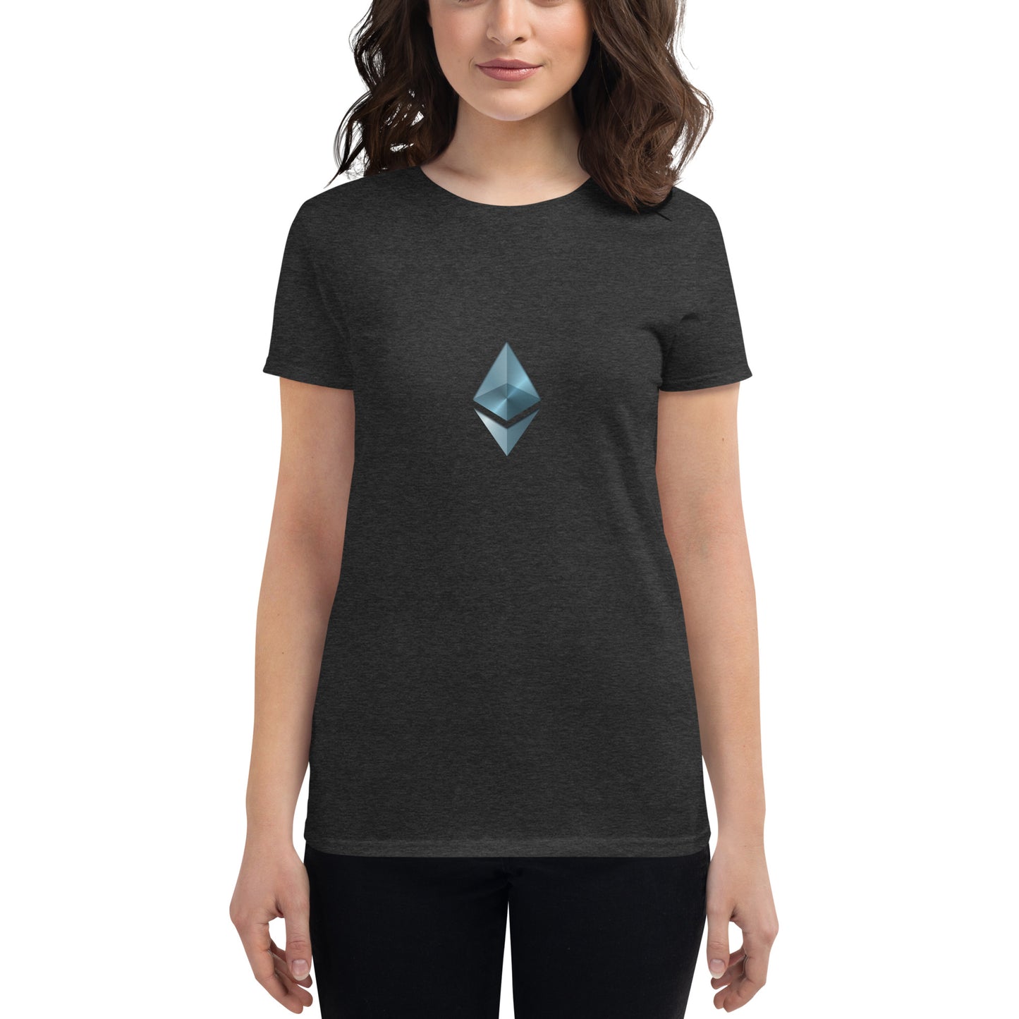 Women's short sleeve t-shirt with ETH Ethereum design (shipping to Europe)